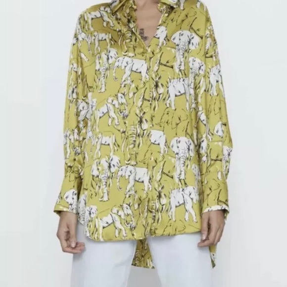 Zara elephant print top - Picture 5 of 7